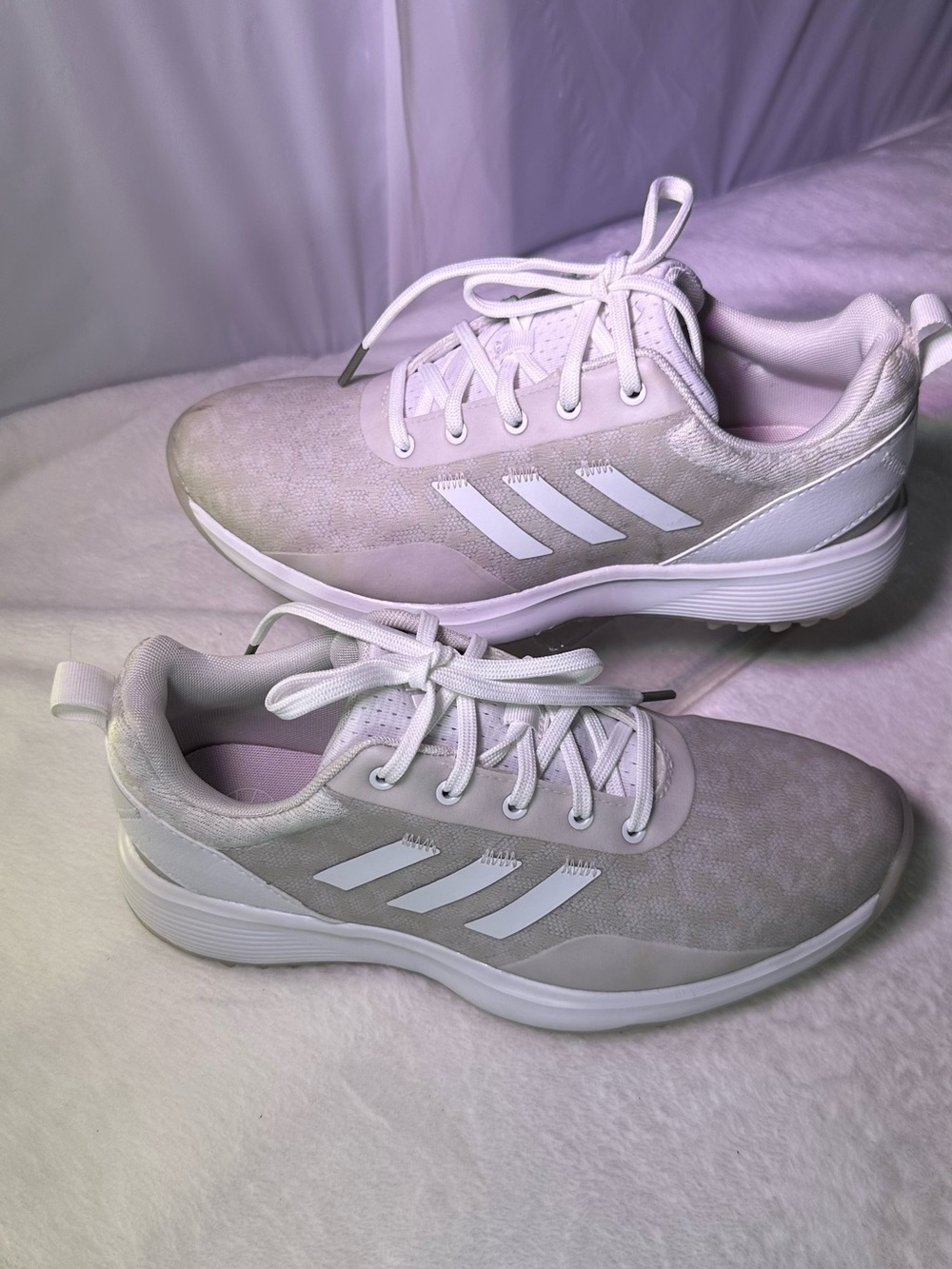 adidas Women's White Athletic Sneakers - Picture 3 of 10